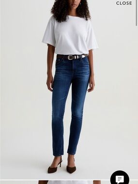 AG Mari Mid-rise slim straight denim size 29